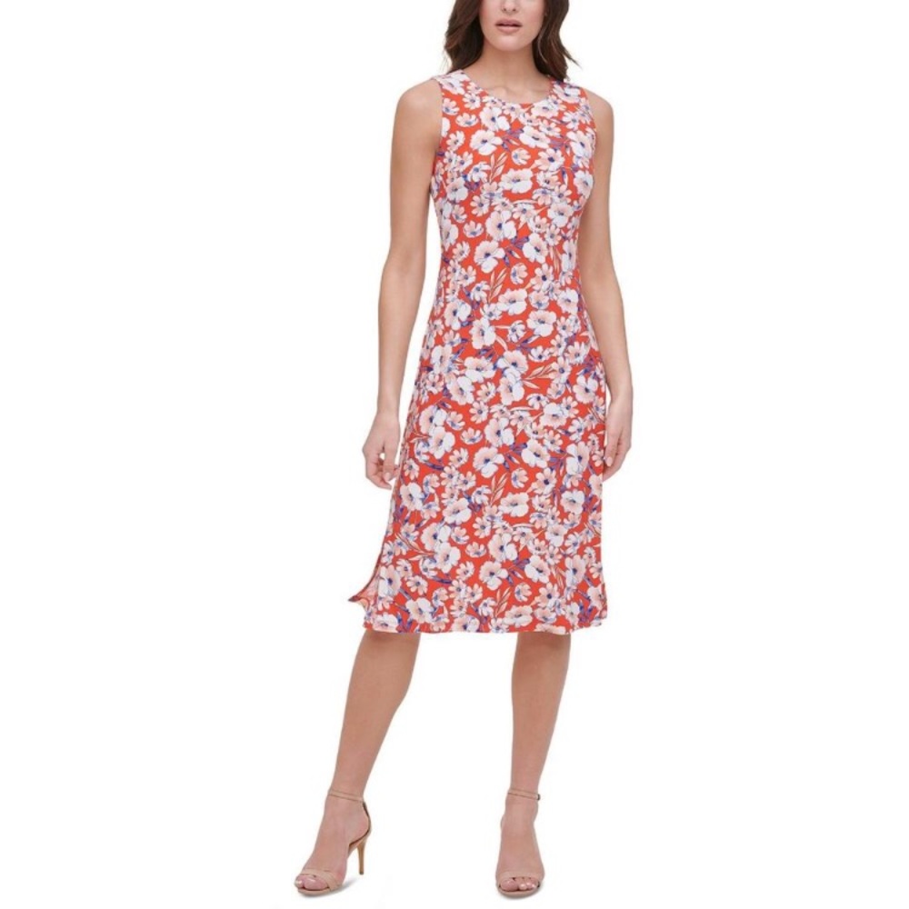Tommy Hilfiger Floral Midi Office Work Dress